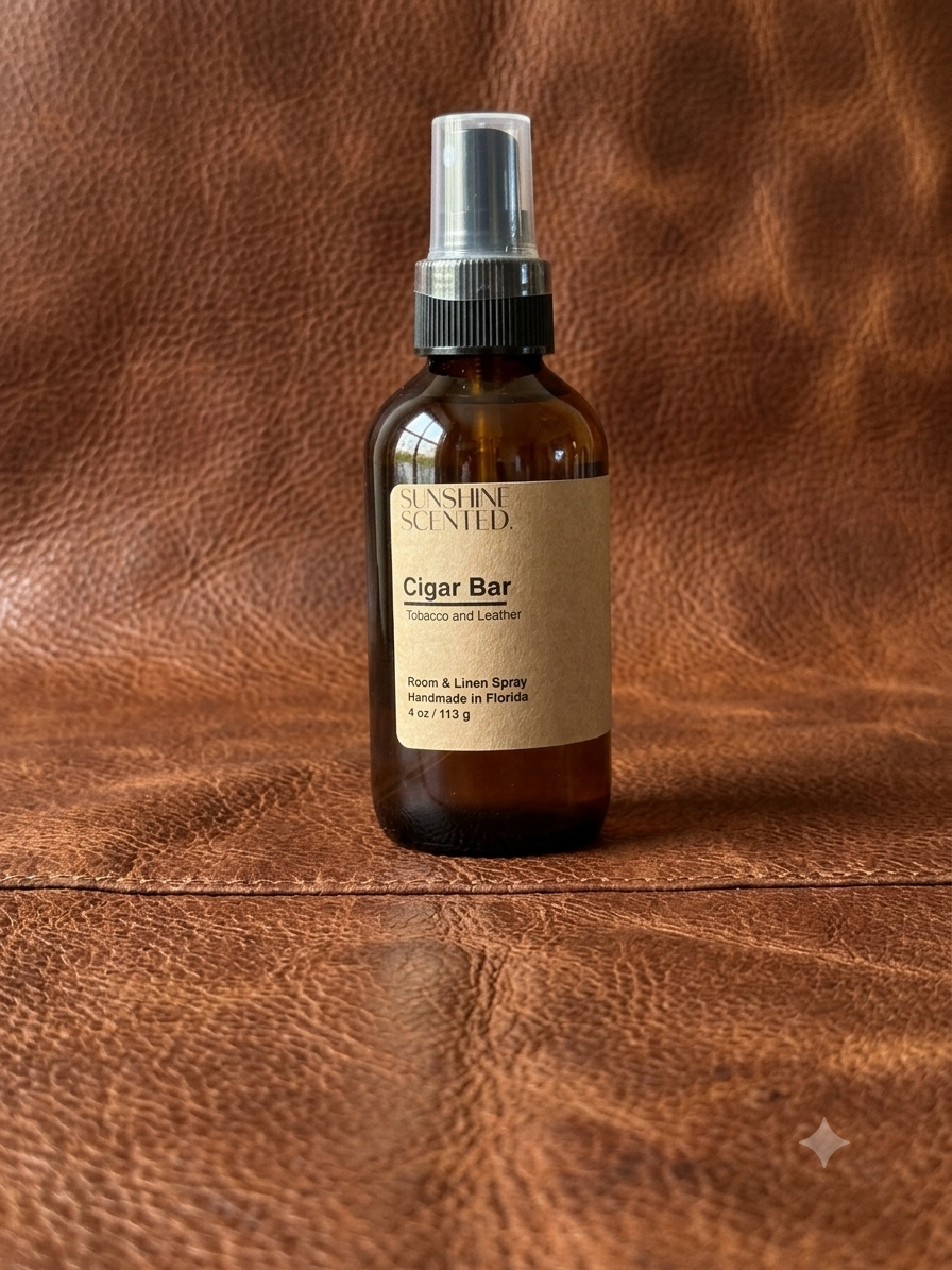 Cigar Bar Room Spray. Tobacco and Leather