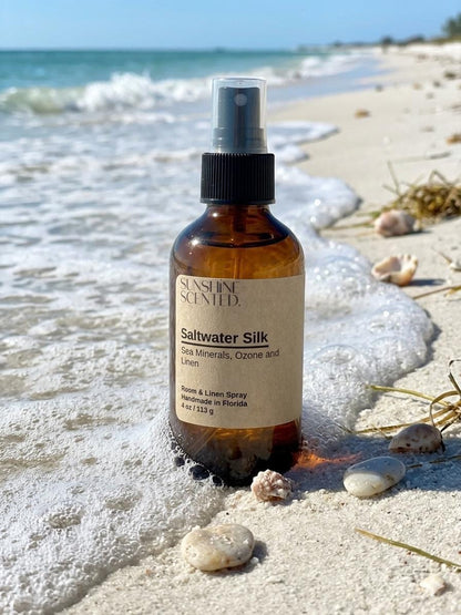 Saltwater Silk Room Spray: Sea Minerals, Ozone, Linen