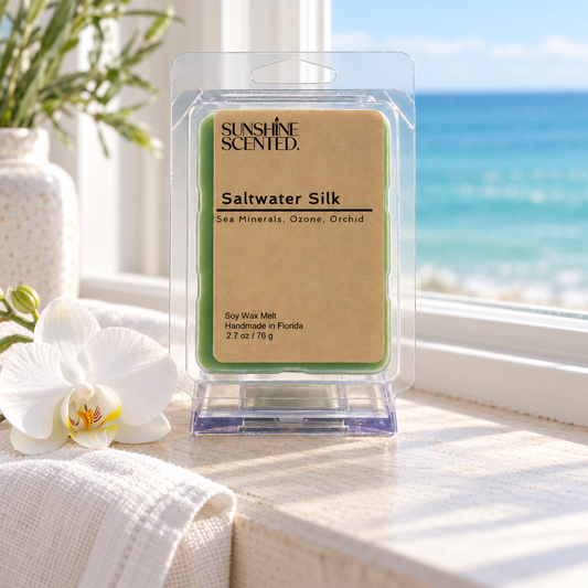 Saltwater Silk Ozone & Orchid Soy Wax Melts – 2.7 oz
