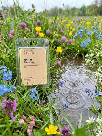 Spring Showers Soy Wax Melt, Floral, Sandalwood and Ozone