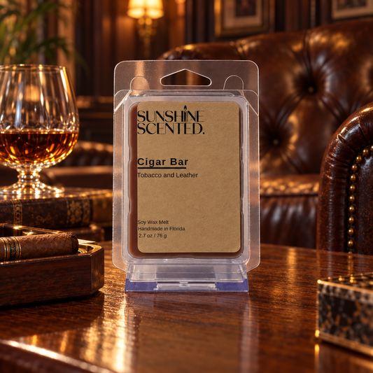 Cigar Bar Tobacco & Leather Soy Wax Melts – 2.7 oz