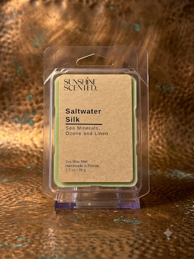 Saltwater Silk Soy Wax Melt; Sea Minerals, Ozone and Linen
