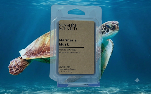 Mariner’s Musk Soy Wax Melt-Marine Minerals, Ocean Air and Musk
