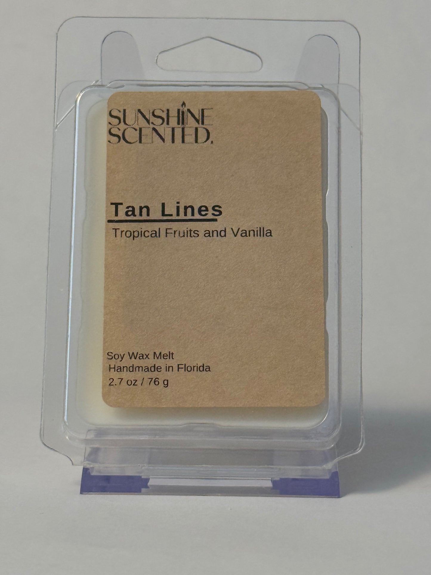 Hand Poured, Pure Soy Wax Melt, Tropical Fruits and Vanilla