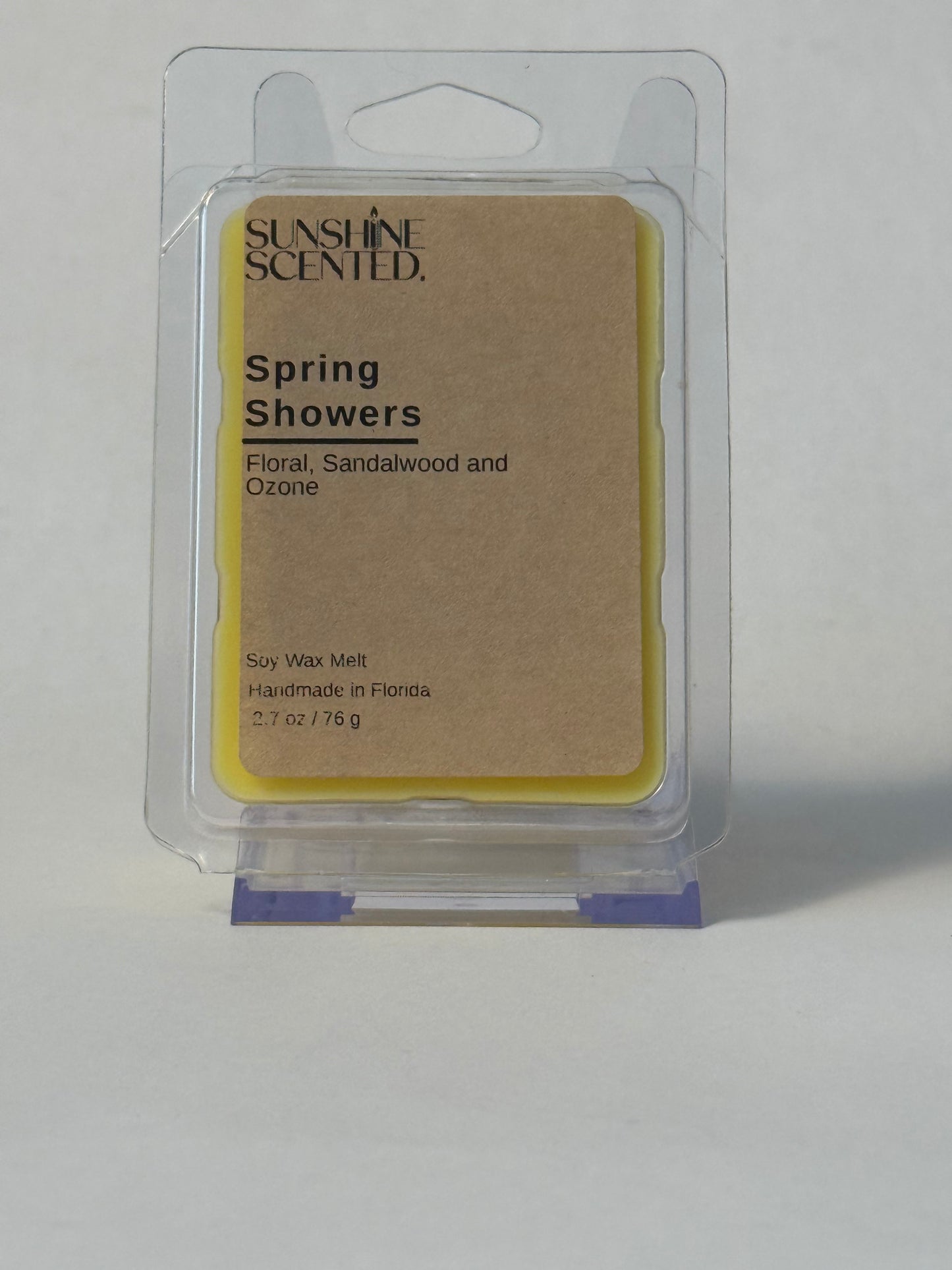 Hand Poured, Pure Soy Wax Melt, Floral, Sandalwood and Ozone