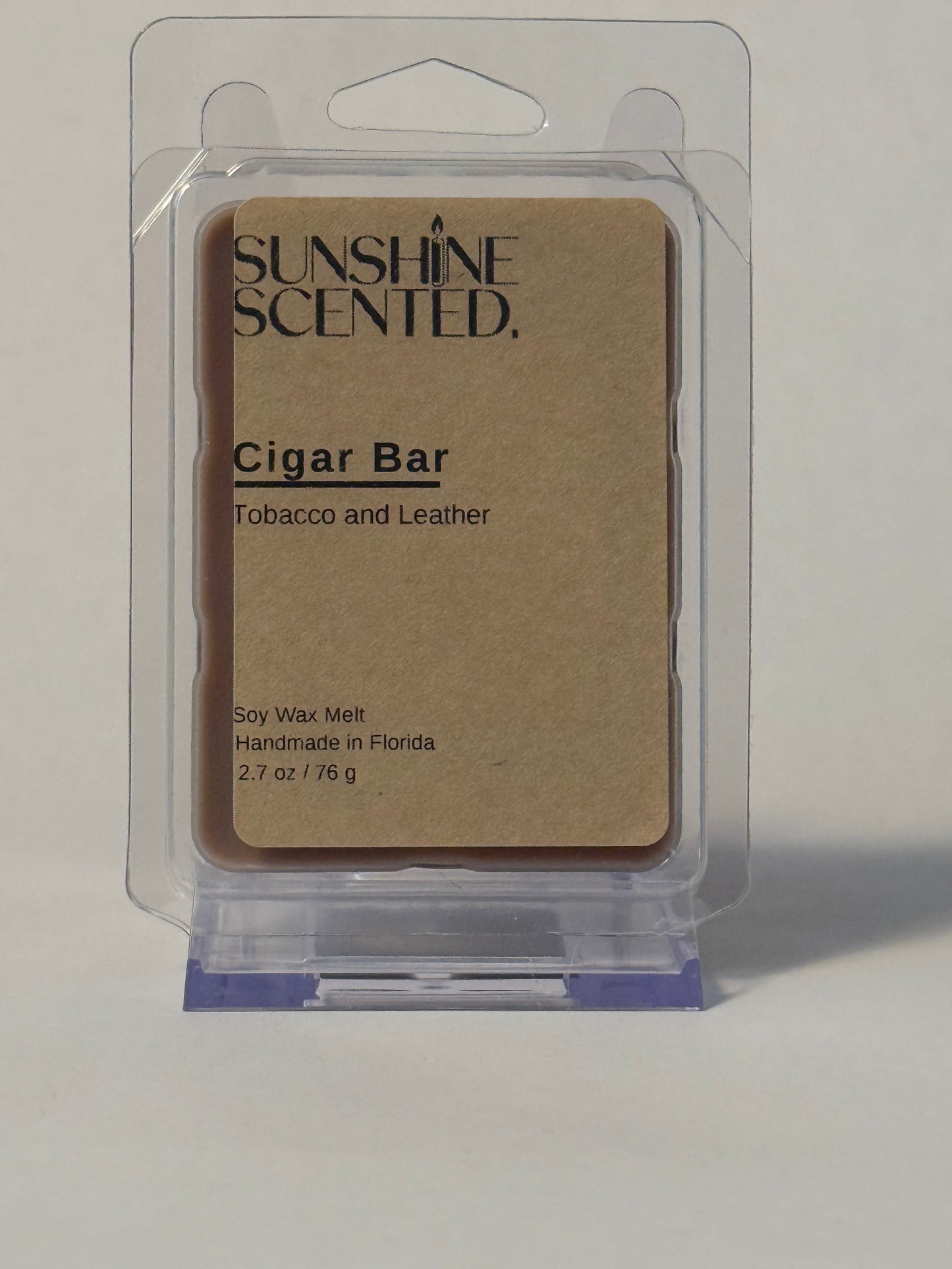 Hand Poured, Pure Soy Wax Melt, Tobacco and Leather