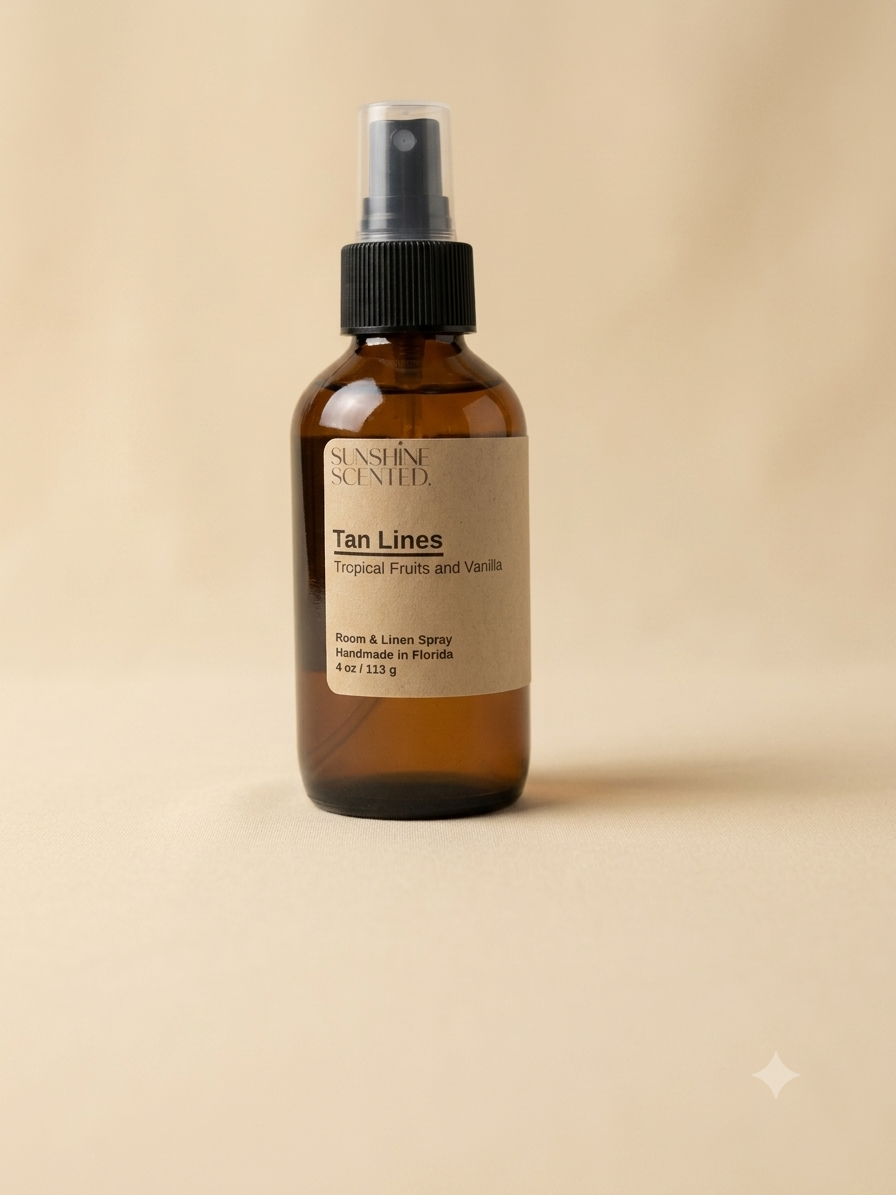 Tan Lines Room Spray, Tropical Fruits and Vanilla