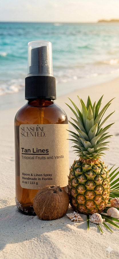 Tan Lines Room Spray, Tropical Fruits and Vanilla